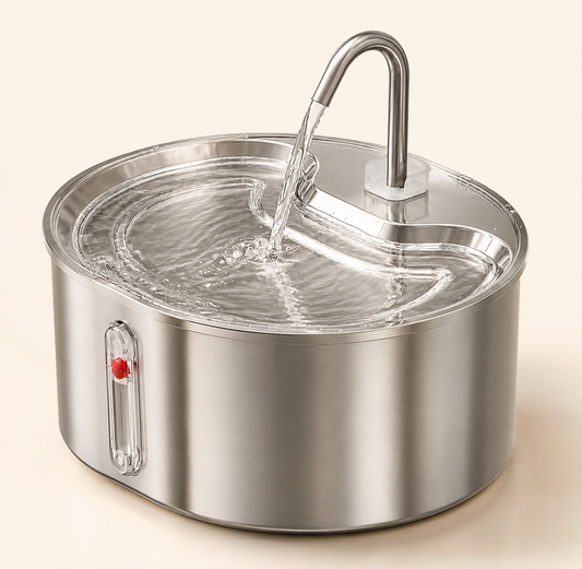 Stainless Steel Automatic Circulating Fountain Cat Water Dispenser