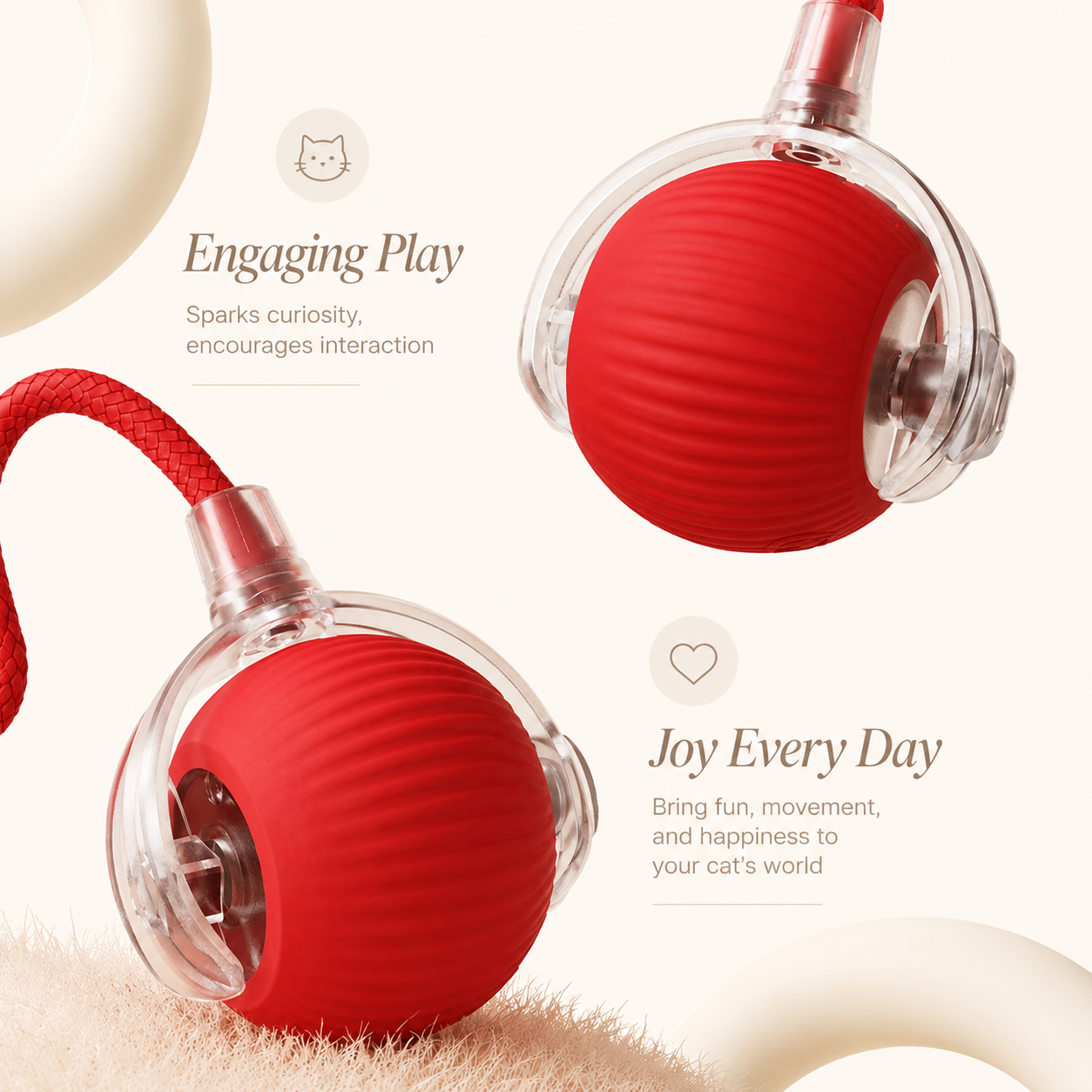 Interactive Rolling Cat Ball